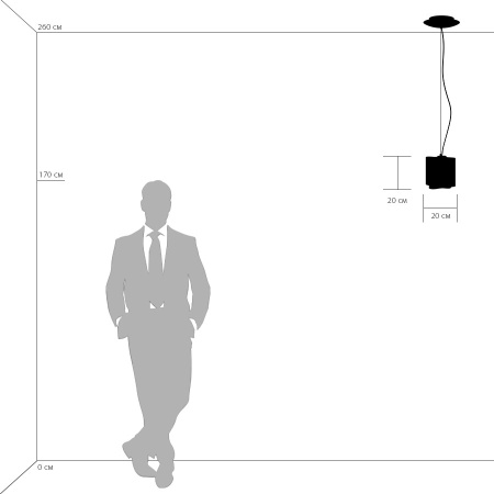 802113 Подвес NUBI 1х40W E27 ШАМПАНЬ/БЕЛЫЙ