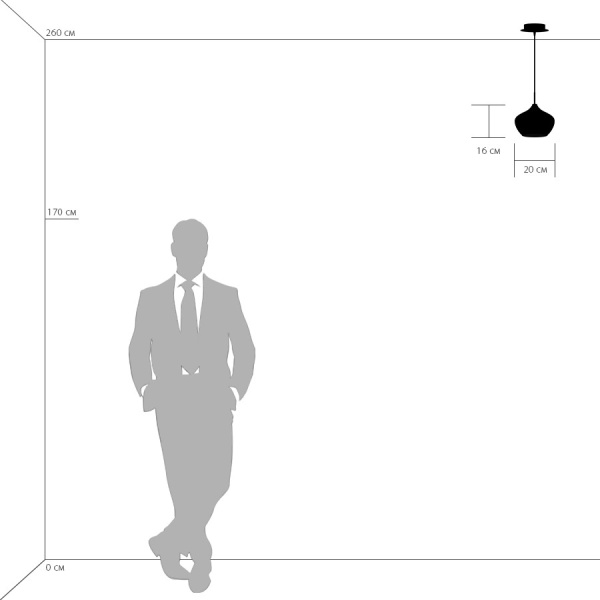 803040 Подвес PENTOLA 1х40W E14 ХРОМ/БЕЛЫЙ