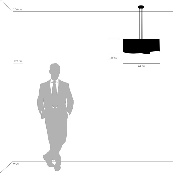 811152 Подвес PITTORE 5х40W E27 GOLDEN