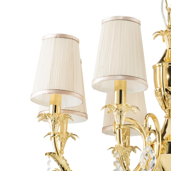 691082 Люстра подв CAPPA 8x40W E14 ЗОЛОТО