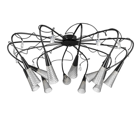 711127 Люстра AEREO 12х25W G9 BLACK