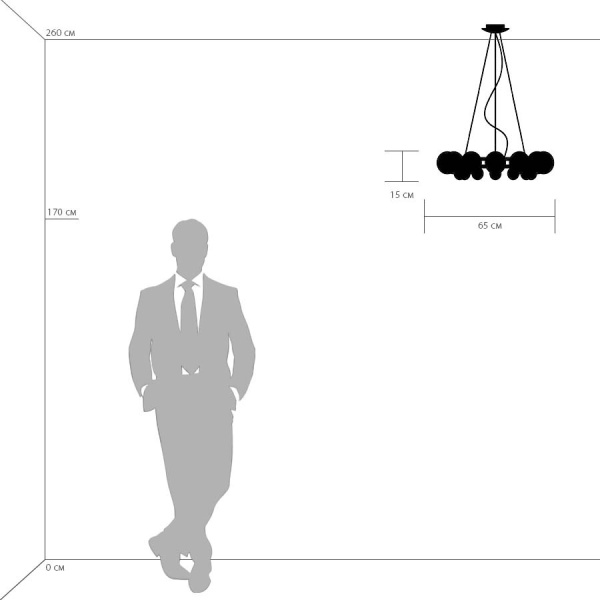 801124 Люстра SFERETTA 12х40W G9 ХРОМ/БЕЛЫЙ