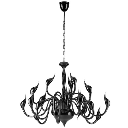 751247 Люстра подв. Cigno collo 24х20W G4 ЧЕРНЫЙ