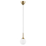 813012 Подвес GLOBO 1х40W E14 gold/white