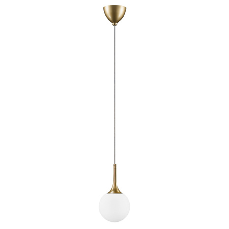 813012 Подвес GLOBO 1х40W E14 gold/white