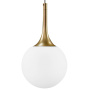 813012 Подвес GLOBO 1х40W E14 gold/white