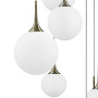813091 Люстра GLOBO 9х40W E14 electroplating bronze/white