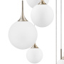 813093 Люстра GLOBO 9х40W E14 champagne gold/white