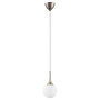 813013 Подвес GLOBO 1х40W E14 champagne gold/white