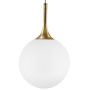 813022 Подвес GLOBO 1х40W E14 gold/white