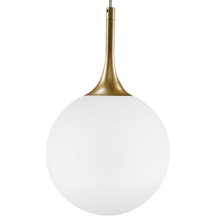 813022 Подвес GLOBO 1х40W E14 gold/white