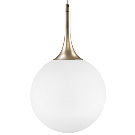 813023 Подвес GLOBO 1х40W E14 champagne gold/white