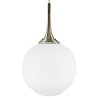 813021 Подвес GLOBO 1х40W E14 electroplating bronze/white
