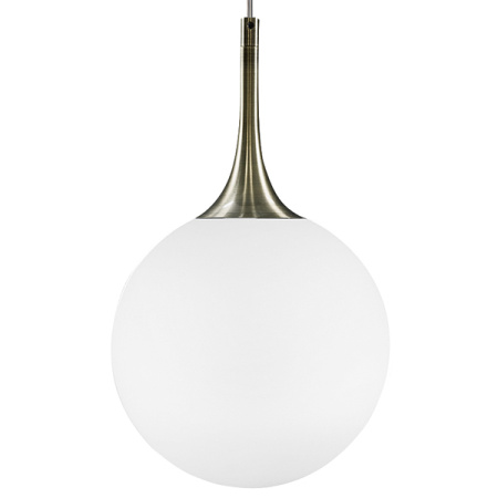 813021 Подвес GLOBO 1х40W E14 electroplating bronze/white