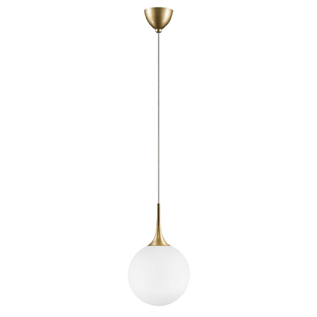 813032 Подвес GLOBO 1х40W E14 gold/white