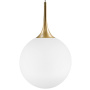813032 Подвес GLOBO 1х40W E14 gold/white