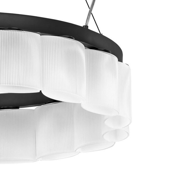 812186 Люстра NIBBLER 18х6W(Led) G9 ЧЕРНЫЙ/БЕЛЫЙ