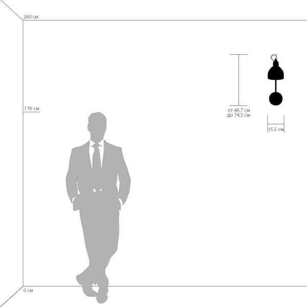 765617 Бра LOFT 1х40W E14 ЧЕРНЫЙ