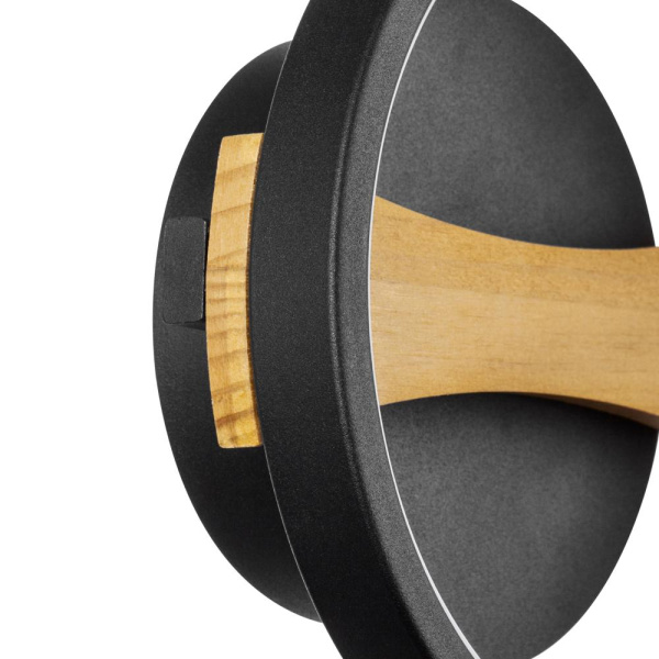 723627 Бра LODI LED 9W 720LM ЧЕРНЫЙ/ДЕРЕВО 3000K