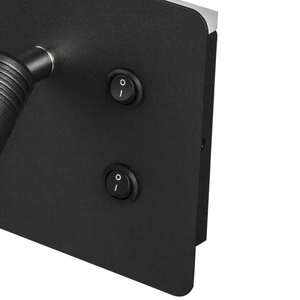 808547 Бра MURO 4W+3W LED LM ЧЕРНЫЙ 3000K