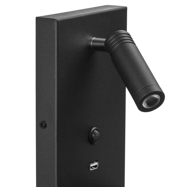 808527 Бра MURO 3W LED LM ЧЕРНЫЙ 3000K