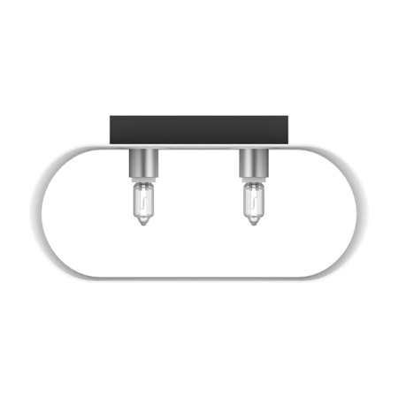 808620 Светильник настенный MURO 2х40W G9 ХРОМ/БЕЛЫЙ