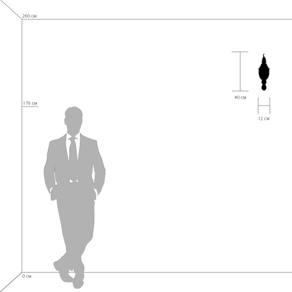 694612 Бра STREGARO 1х60W E14 ЗОЛОТО