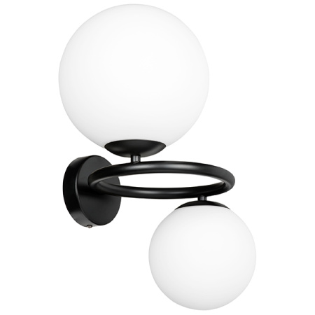 815627 Бра GLOBO 2х40W G9 ЧЕРНЫЙ/БЕЛЫЙ