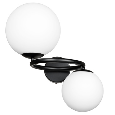 815627 Бра GLOBO 2х40W G9 ЧЕРНЫЙ/БЕЛЫЙ