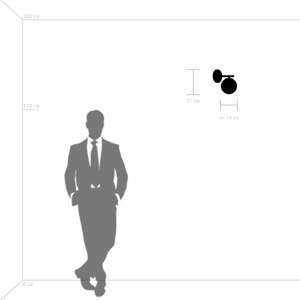 815513 Бра CROCO 1х40W E14 ЛАТУНЬ