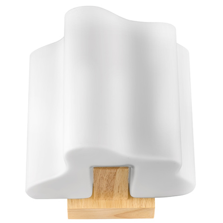 802615 Бра NUBI LEGNO 1х40W E14 СВЕТЛОЕ ДЕРЕВО/БЕЛЫЙ