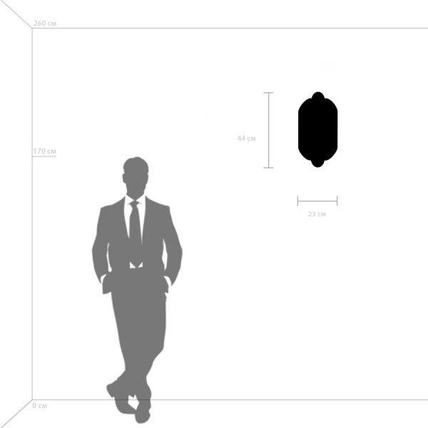 720667 Бра SIENA 6х40W G9 ЧЕРНЫЙ/ЗОЛОТО