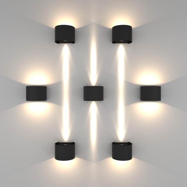 340547 Светильник DALLA 2х3W LED 660LM G ЧЕРНЫЙ 4000K IP65