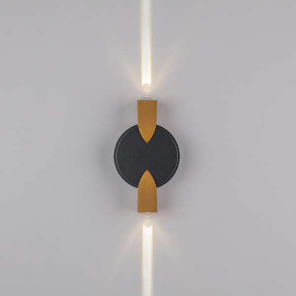 380623 Светильник DITO 2х1W LED 220LM G ЧЕРНЫЙ/ЗОЛОТО 4000K