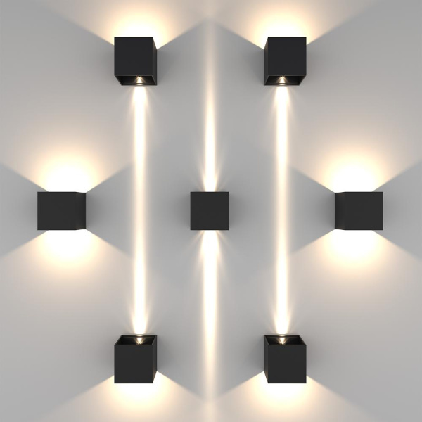 340537 Светильник DALLA 2х10W LED 2200LM G ЧЕРНЫЙ 4000K IP65