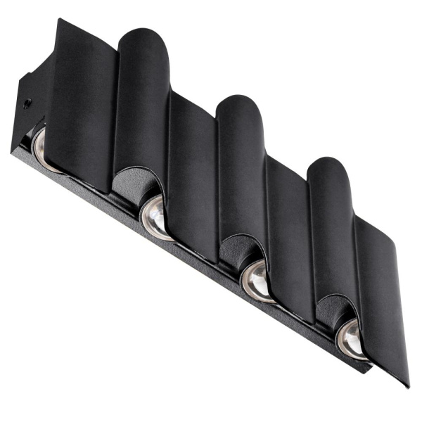 341747 Светильник BOSSO 7х1W LED 770LM G ЧЕРНЫЙ 4000K IP65