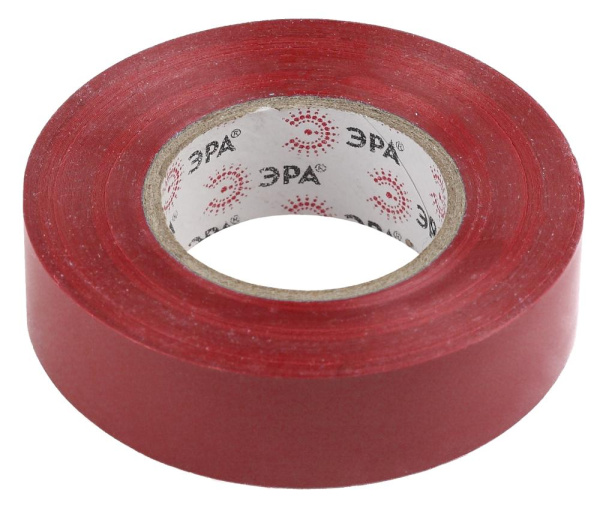 ЭРА ПВХ-изолента 19мм*20м красная (10/200/6400)