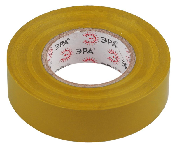 ЭРА ПВХ-изолента 19мм*20м желтая (10/200/6400)