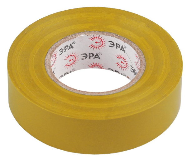 ЭРА ПВХ-изолента 15мм*20м желтая (10/200/8000)