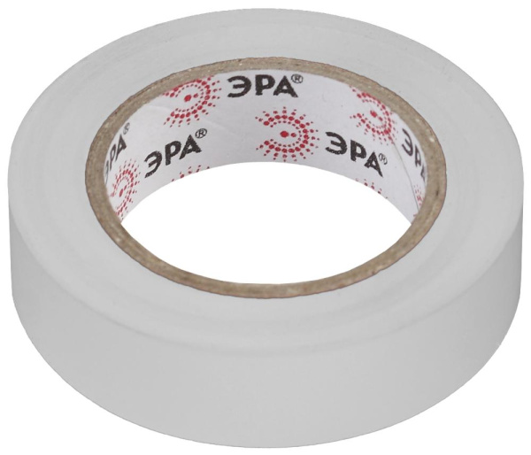 ЭРА ПВХ-изолента 15мм*10м белая (10/500/16000)