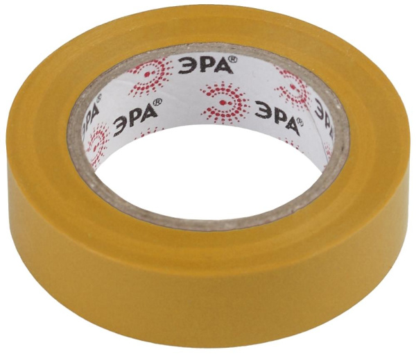 ЭРА ПВХ-изолента 15мм*10м желтая (10/500/16000)