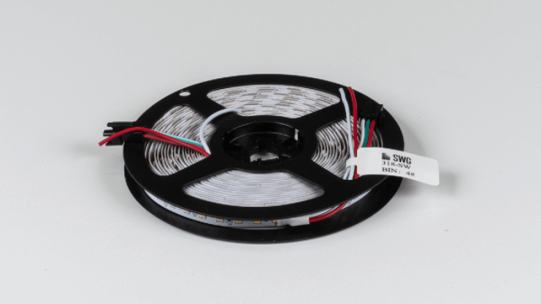 Лента светодиодная 2835, 120 LED/м, 11 Вт/м, 24В , IP20, Цвет: Теплый белый