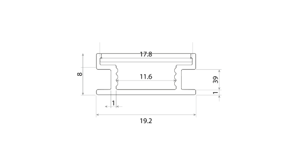 Профиль алюминиевый SWG PRO FL-1908-67