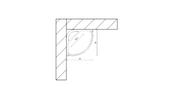 Профиль алюминиевый SWG SF-3030