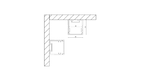 Профиль алюминиевый SWG SF-3535