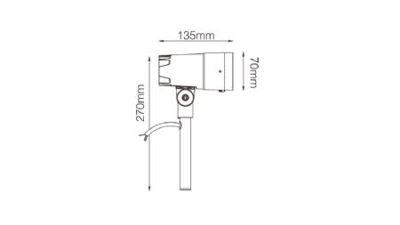 Светильник ландшафтный PORA-830ZM13F