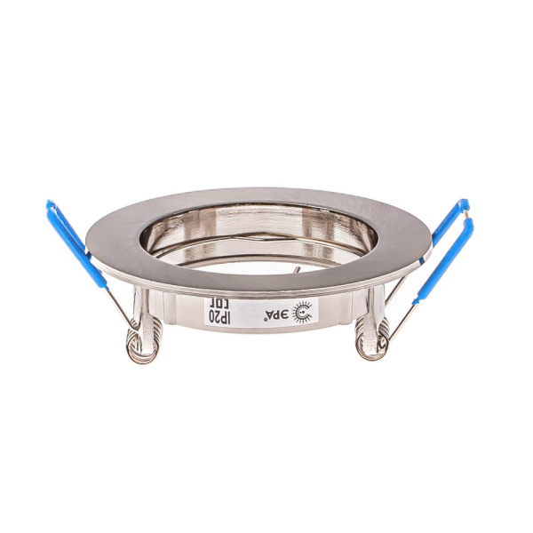 KL1 CH Светильник ЭРА литой простой MR16,12V, 50W хром (100/3000)