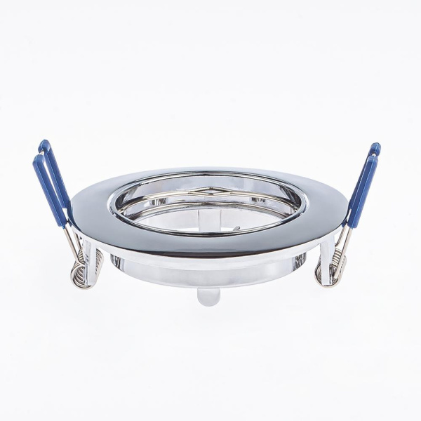 KL1A CH Светильник ЭРА литой простой пов. MR16,12V/220V, 50W хром (100/3000)