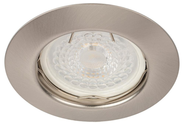 ST3 SN Светильник ЭРА штампованный MR16,12V/220V, 50W сатин никель (200/3000)