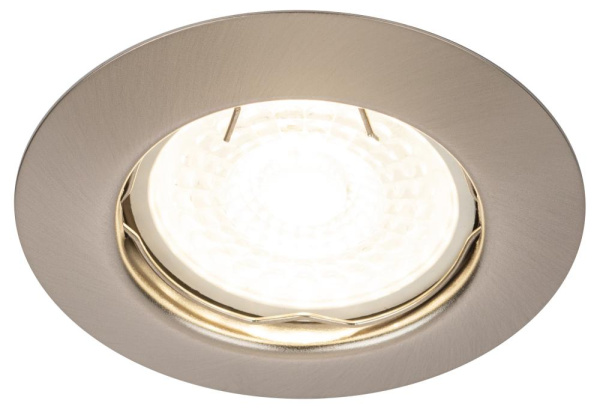 ST3 SN Светильник ЭРА штампованный MR16,12V/220V, 50W сатин никель (200/3000)